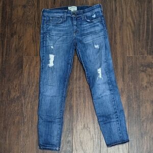 Current/Elliot The Stiletto Skinny Jeans Size 27 Color Niagara Destroy